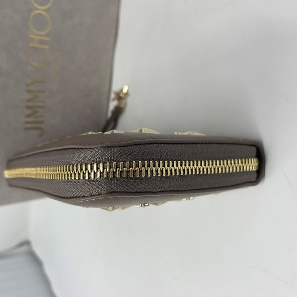 Jimmy Choo Ladies Filipa Star Studded Wallet (Light/Mocha) - Picture 8 of 11